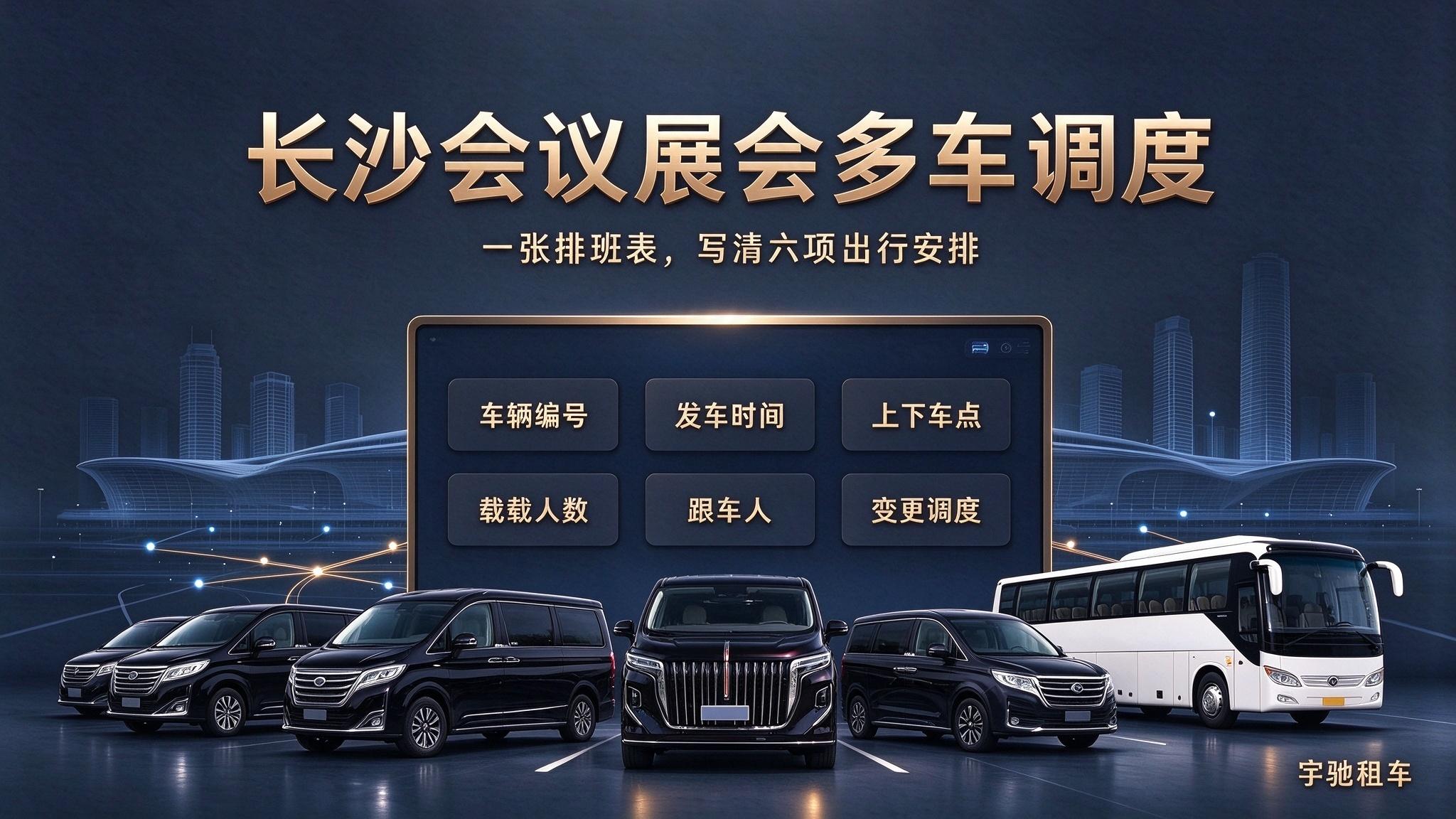 长沙会议展会多车怎么调度？一张排班表写清六项